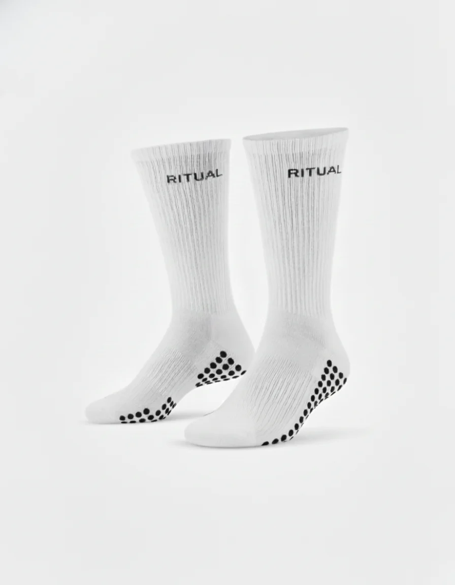 RITUAL GRIP SOCKS WHITE - Image 2